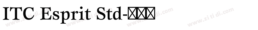 ITC Esprit Std字体转换
